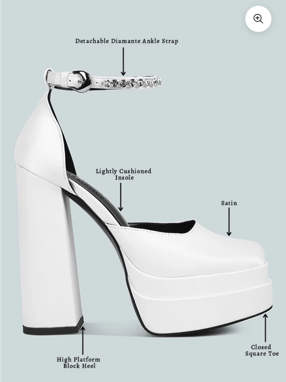 MARTINI White Sky High Platform Sandals